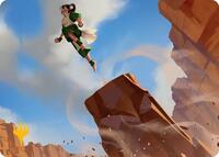 Pillar Launch Art Card (Gold-Stamped Planeswalker Symbol) (16) [Art Series: Avatar: The Last Airbender]