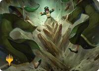 Rockalanche Art Card (Gold-Stamped Planeswalker Symbol) (17) [Art Series: Avatar: The Last Airbender]
