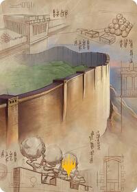 The Walls of Ba Sing Se Art Card (Gold-Stamped Planeswalker Symbol) (38) [Art Series: Avatar: The Last Airbender]