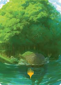 Forest Art Card (Gold-Stamped Planeswalker Symbol) (54) [Art Series: Avatar: The Last Airbender]