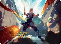 Sokka, Tenacious Tactician Art Card (Gold-Stamped Signature) (23) [Art Series: Avatar: The Last Airbender]