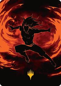 Ozai, the Phoenix King Art Card (Gold-Stamped Planeswalker Symbol) (39) [Art Series: Avatar: The Last Airbender]