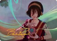 Toph, the First Metalbender Art Card (Gold-Stamped Signature) (49) [Art Series: Avatar: The Last Airbender]