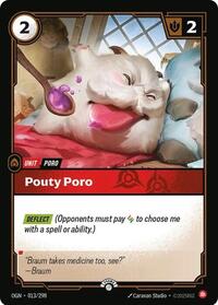 Pouty Poro (013/298) [Riftbound Organized Play Promotional Cards]