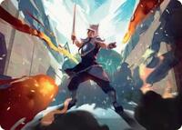 Sokka, Tenacious Tactician Art Card (23) [Art Series: Avatar: The Last Airbender]