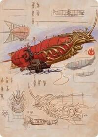 Phoenix Fleet Airship Art Card (35) [Art Series: Avatar: The Last Airbender]