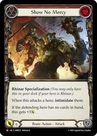 Show No Mercy (ARR013) [Armory Deck: Rhinar]