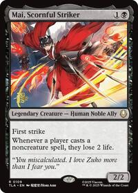 Mai, Scornful Striker (109) [Prerelease Cards]