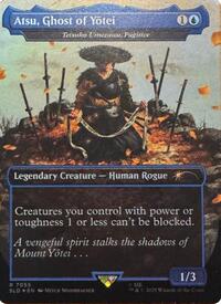 Atsu, Ghost of Yotei - Tetsuko Umezawa, Fugitive (Rainbow Foil) (7055) [Secret Lair Drop Series]
