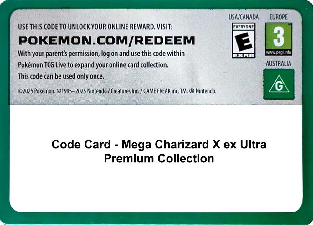 Code Card - Mega Charizard X ex Ultra Premium Collection [Miscellaneous Cards & Products]