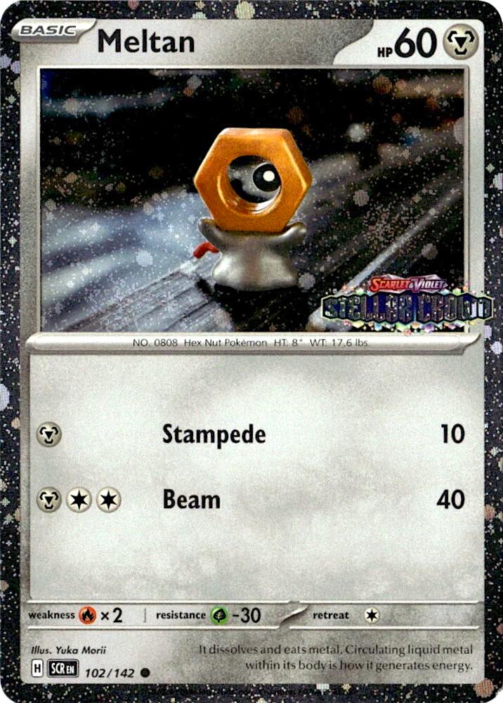 Meltan (Stellar Crown Stamped) (102/142) [Miscellaneous Cards & Products]