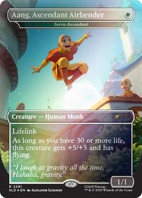 Aang, Ascendant Airbender - Serra Ascendant (Rainbow Foil) (2291) [Secret Lair Drop Series]