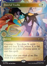 Painful Truths (Rainbow Foil) (2302) [Secret Lair Drop Series]