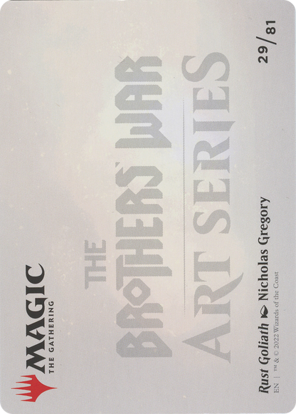 Rust Goliath // Rust Goliath (ABRO-029) - The Brothers' War Art Series (Borderless) Foil