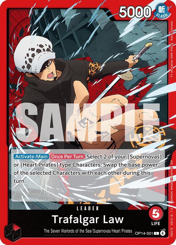 Trafalgar Law - OP14-001 (OP14-001) [The Azure Sea's Seven]