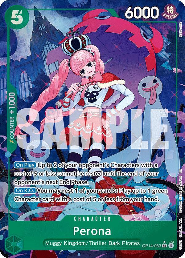 Perona - OP14-033 (Alternate Art) (OP14-033) [The Azure Sea's Seven]