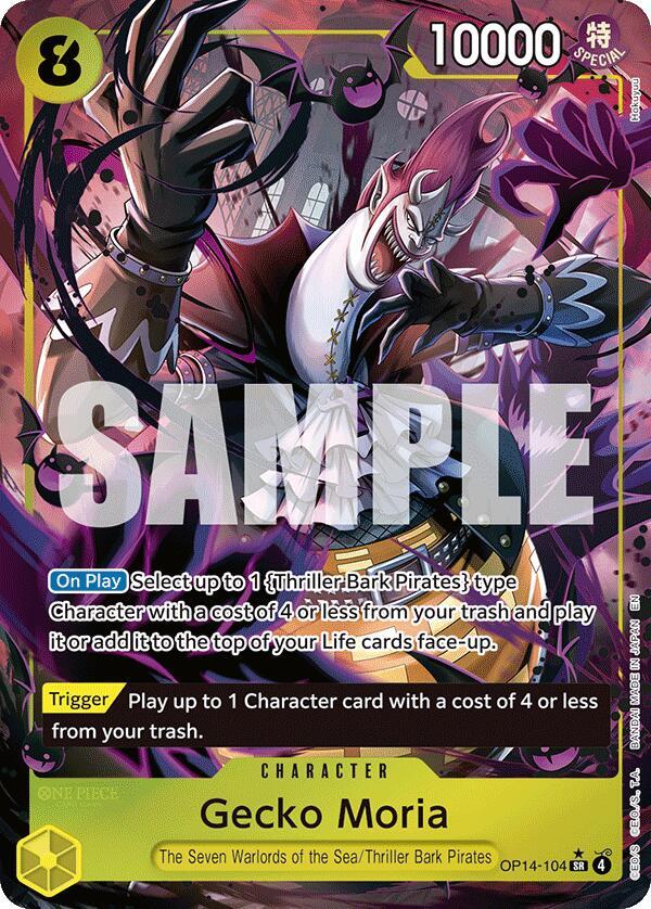 Gecko Moria - OP14-104 (Alternate Art) (OP14-104) [The Azure Sea's Seven]