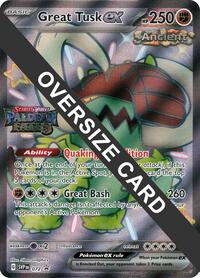 Great Tusk ex - 072 (Paldean Fates Stamped) (072) [Jumbo Cards]