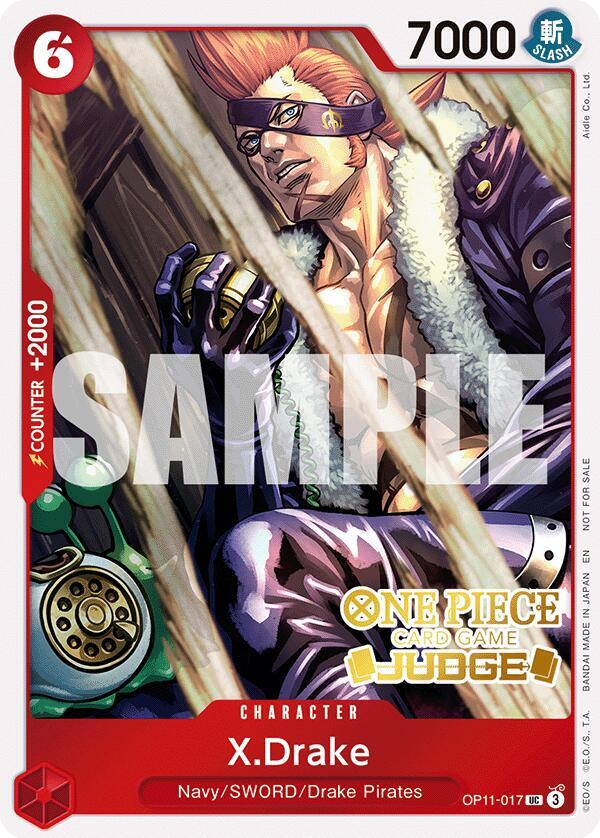 X.Drake (Judge Pack Vol. 7) (OP11-017) [One Piece Promotion Cards]