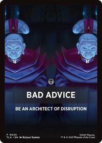 Bad Advice Theme Card (20) [Avatar: The Last Airbender]