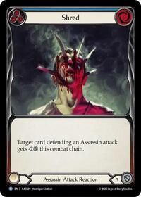 Shred (Blue) (AAC029) [Armory Deck: Arakni]