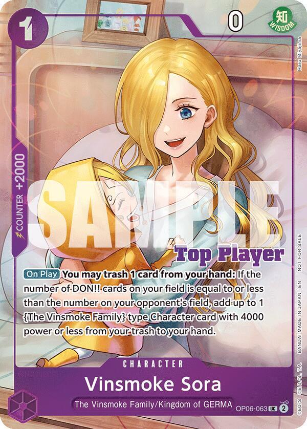 Vinsmoke Sora (CS 25-26 Top Player Pack Vol. 2) (OP06-063) [One Piece Promotion Cards]