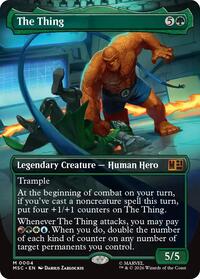 The Thing (Borderless) (4) [Commander: Marvel Super Heroes]