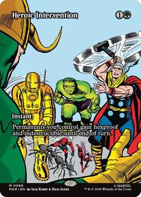 Heroic Intervention (0080) (Borderless) (80) [Marvel Universe Eternal-Legal]