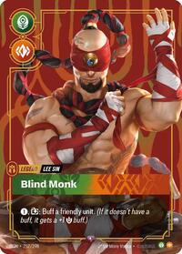 Lee Sin - Blind Monk (Metal) (257/298) [Riftbound Organized Play Promotional Cards]