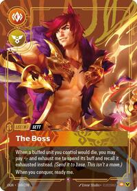 Sett - The Boss (Metal) (269/298) [Riftbound Organized Play Promotional Cards]
