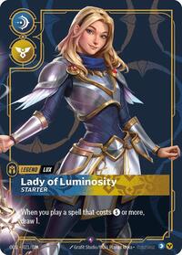 Lux - Lady of Luminosity (Metal) (021/024) [Riftbound Organized Play Promotional Cards]