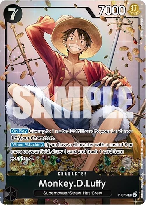 Monkey.D.Luffy (Tin Pack Set Vol. 2) (P-075) [One Piece Promotion Cards]