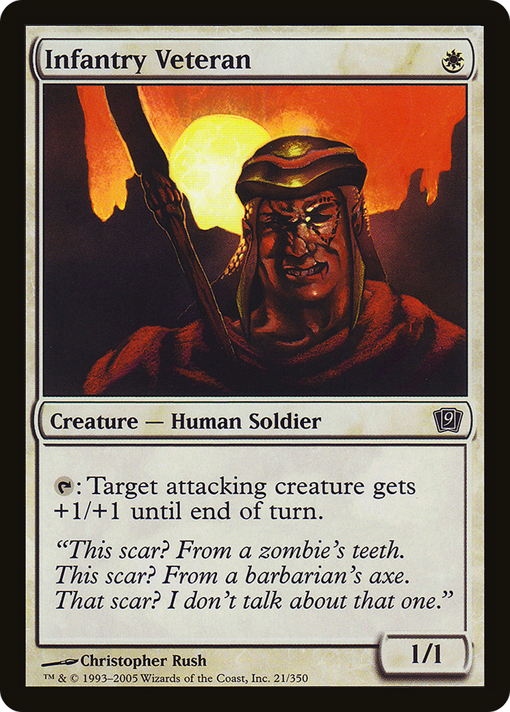 Infantry Veteran (9ED-21★) - 9th Edition Foil