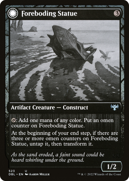 Foreboding Statue (DBL-523) - Innistrad: Double Feature: (Double Faced Transform)