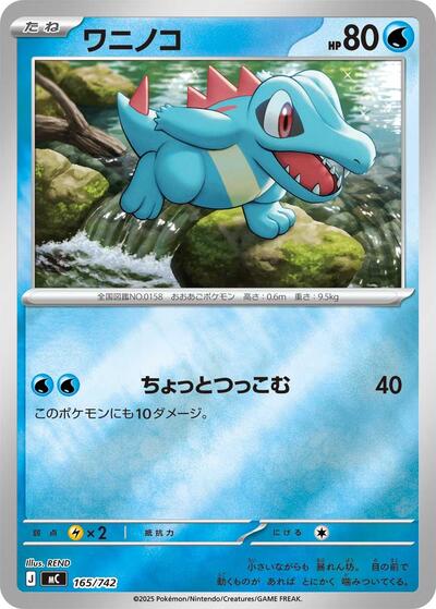 Totodile - 165/742 (Mirror Holo) (165/742) [Start Deck 100 Battle Collection]