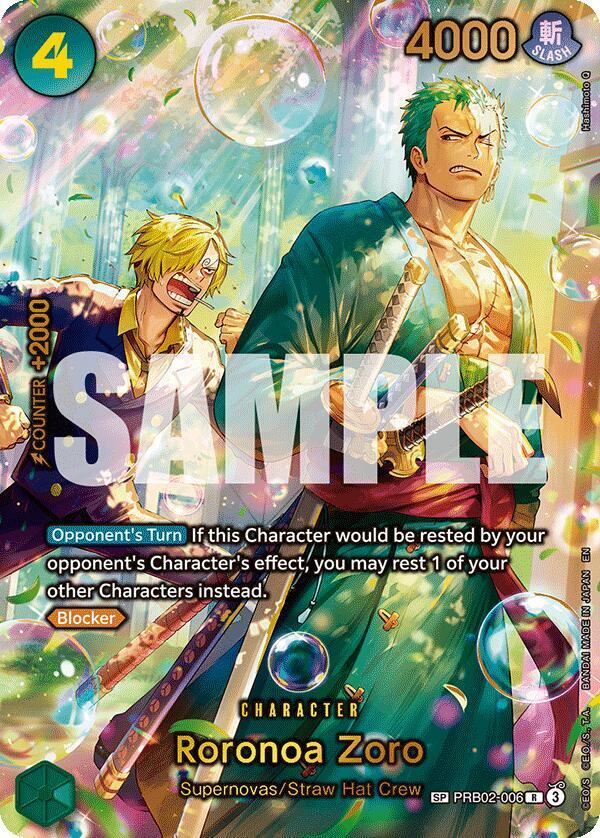 Roronoa Zoro - PRB02-006 (SP) (PRB02-006) [The Azure Sea's Seven]