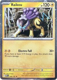Raikou - 048/132 (Cosmos Holo) (048/132) [Miscellaneous Cards & Products]