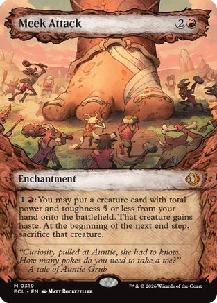 Meek Attack (0319) (Showcase) (ECL-319) - Lorwyn Eclipsed