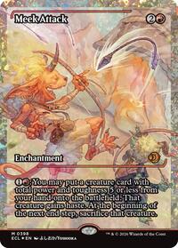 Meek Attack (0398) (Showcase) (Fracture Foil) (398) [Lorwyn Eclipsed]