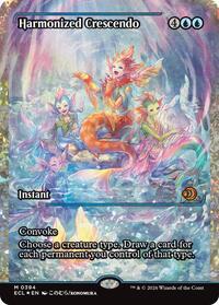 Harmonized Crescendo (0394) (Showcase) (Fracture Foil) (394) [Lorwyn Eclipsed]