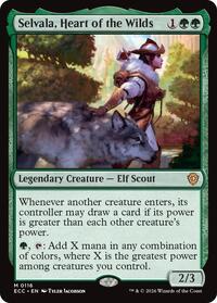 Selvala, Heart of the Wilds (116) [Commander: Lorwyn Eclipsed]