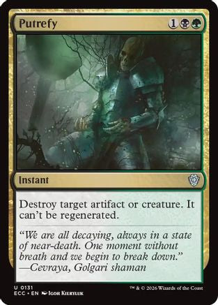 Putrefy (ECC-131) - Commander: Lorwyn Eclipsed