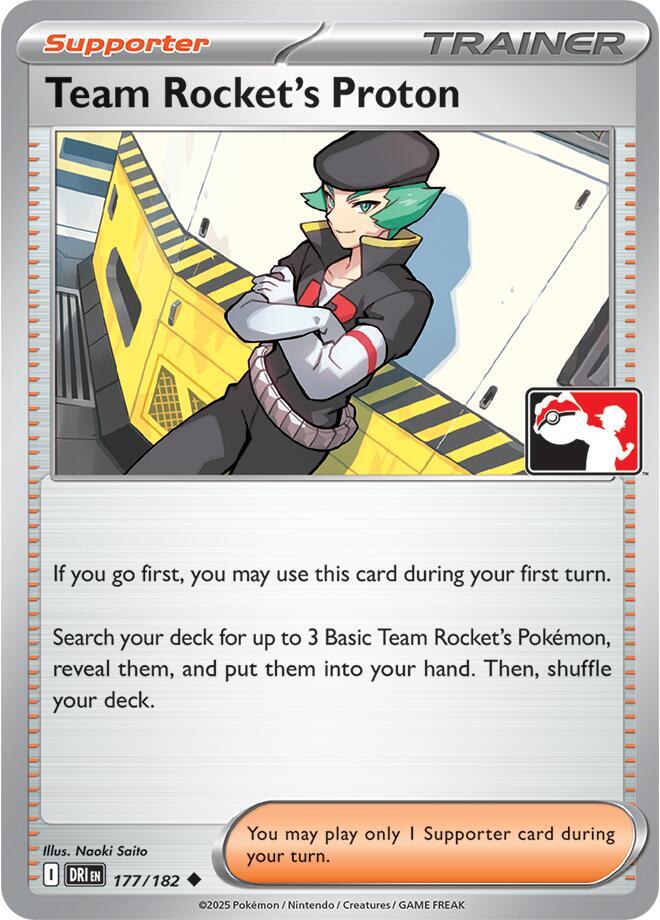 Team Rocket's Proton - 177/182 (177/182) [Prize Pack Series Cards]