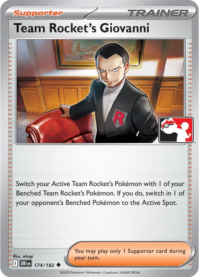 Team Rocket's Giovanni (174/182) [Prize Pack Series Cards]