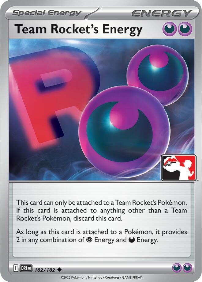 Team Rocket's Energy (182/182) [Prize Pack Series Cards]