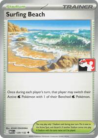 Surfing Beach (129/132) [Prize Pack Series Cards]