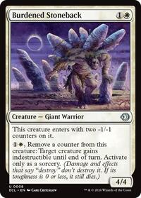 Burdened Stoneback (8) [Lorwyn Eclipsed]