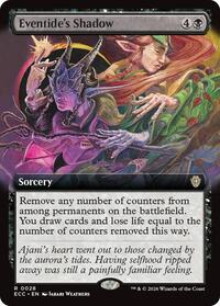 Eventide's Shadow (Extended Art) (28) [Commander: Lorwyn Eclipsed]