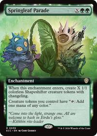 Springleaf Parade (Extended Art) (39) [Commander: Lorwyn Eclipsed]