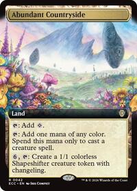 Abundant Countryside (Extended Art) (42) [Commander: Lorwyn Eclipsed]